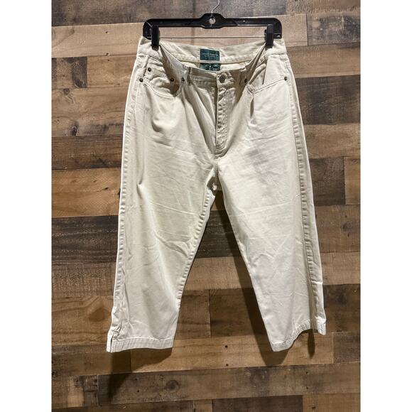 Ralph Lauren Jeans Company Women’s Cropped Jeans – Beige – Size 12 - Picture 3 of 9